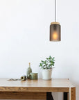 LAMPA SUFITOWA WISZĄCA APP1810-1CP Frosted Grey 2