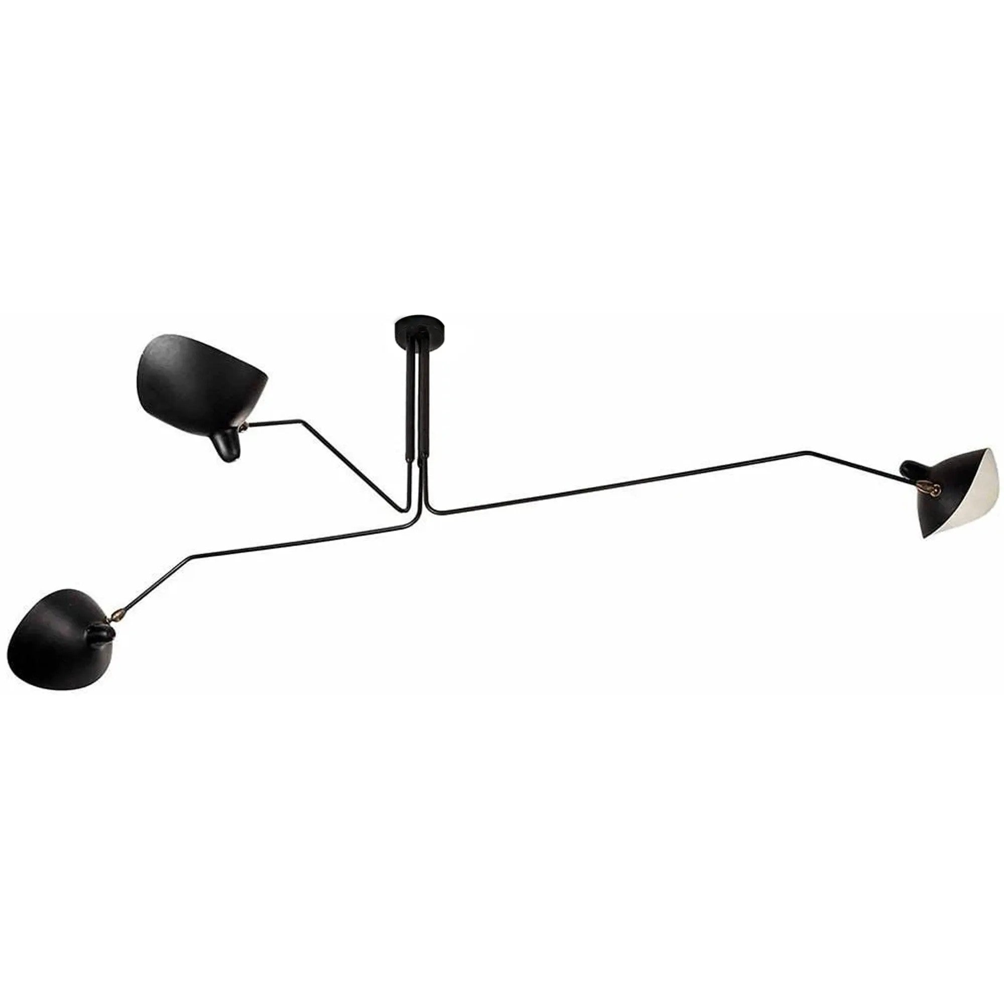 Lampa Sufitowa 3 Ramienna APP569-3C Czarna 2