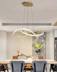 LAMPA SUFITOWA WISZĄCA LED APP1601-CP Gold 2