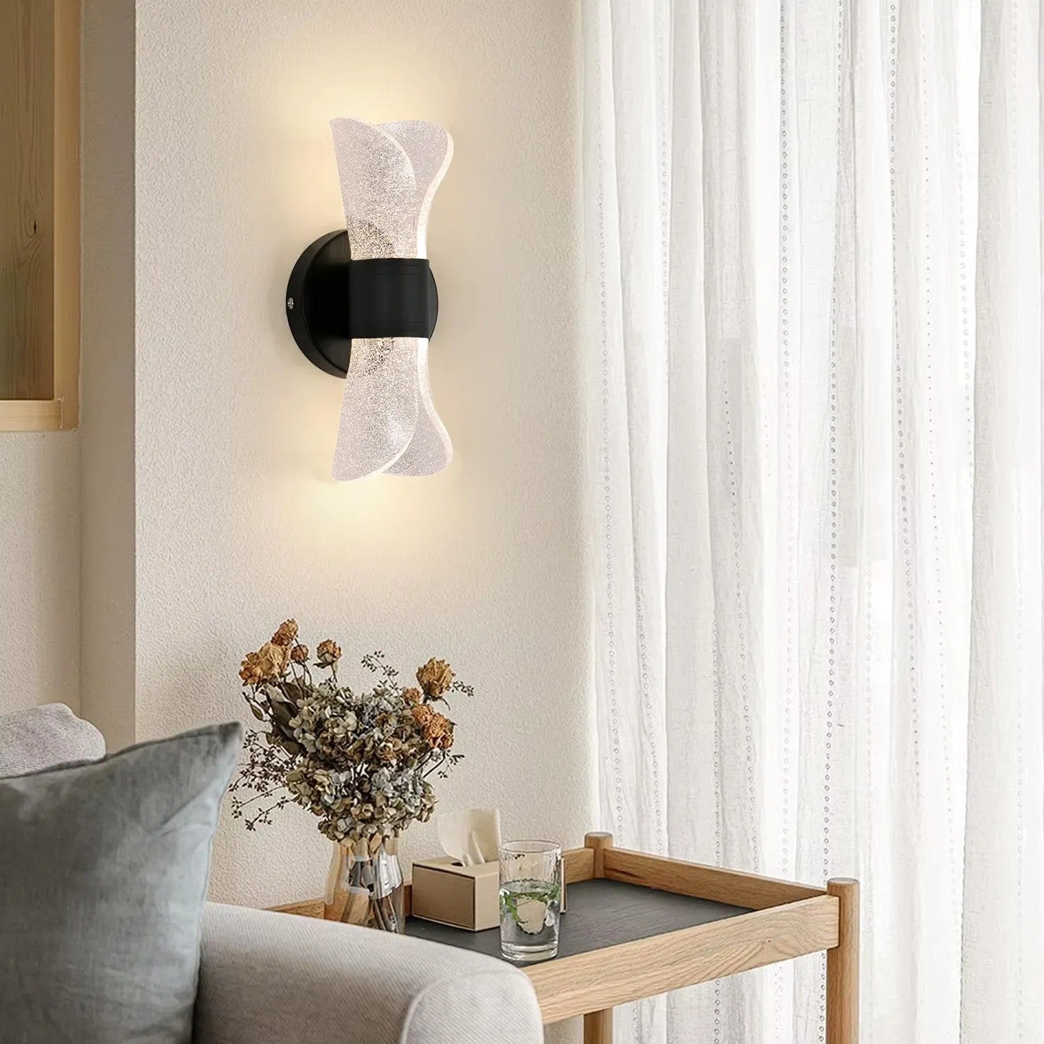 Kinkiet LED G029-W Czarny 2