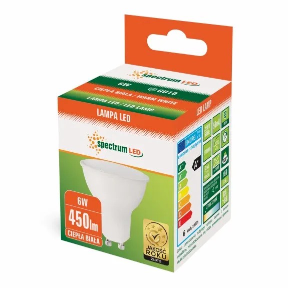 Żarówka LED Ciepła GU10 230V 6W 13265 2