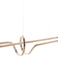 LAMPA WISZĄCA LED G039-CP Złota 2