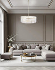 Lampa Wisząca Z Kryształami APP1779-CP 60CM ZŁOTA 2
