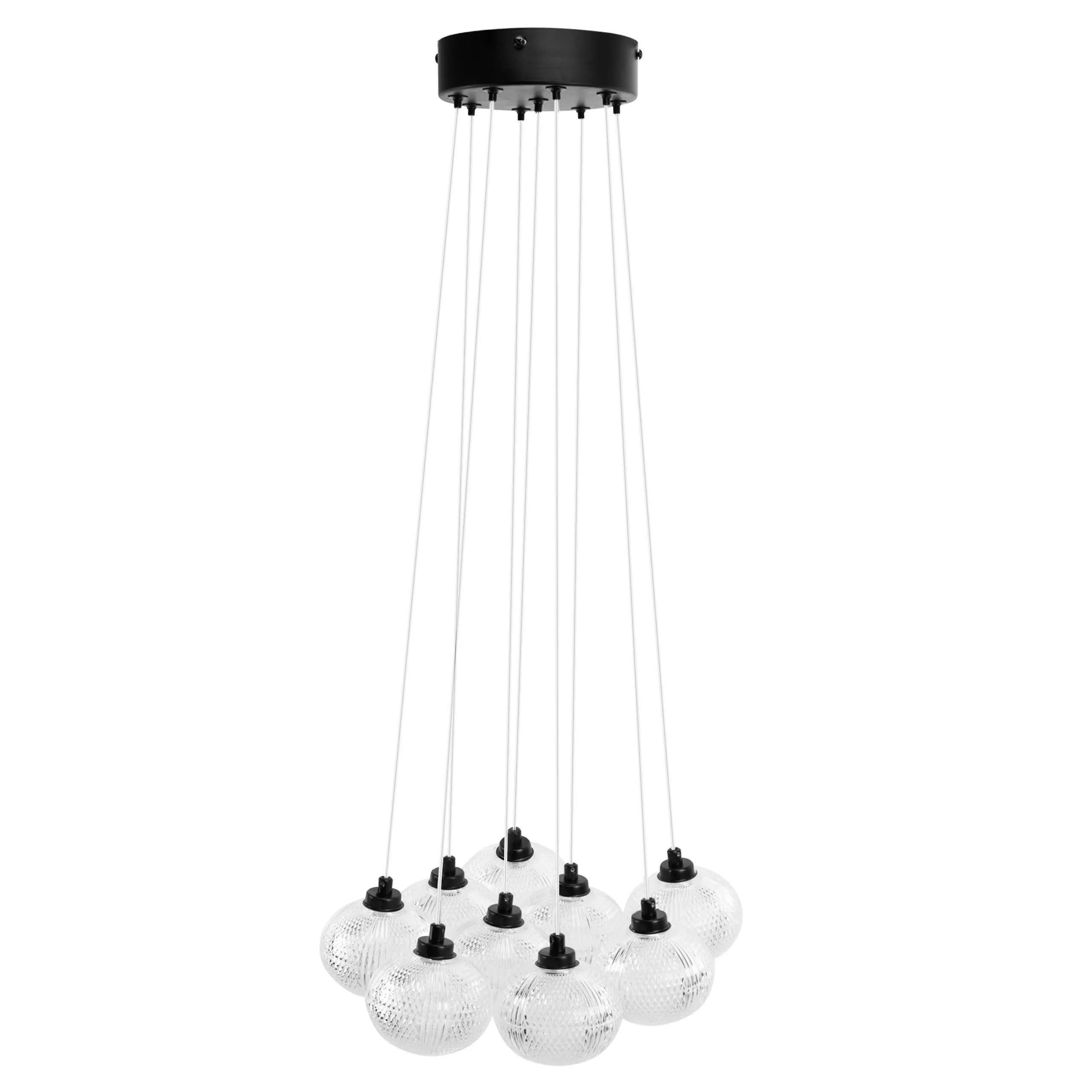 LAMPA SUFITOWA MS022-9CP Czarna 2