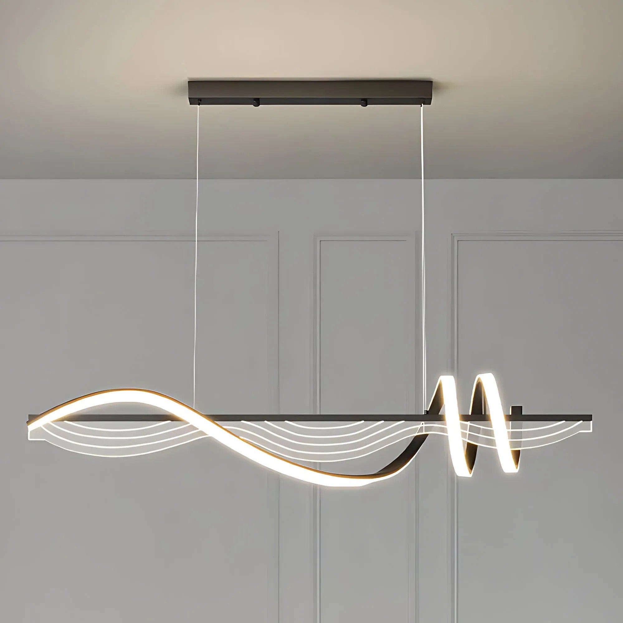 Lampa WISZĄCA LED LHJ041-CP 100 Cm CZARNA 2