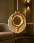 LAMPA WISZĄCA KRYSZTAŁOWA LED LHJ110-1CP JASNE RÓŻOWE ZŁOTO 2