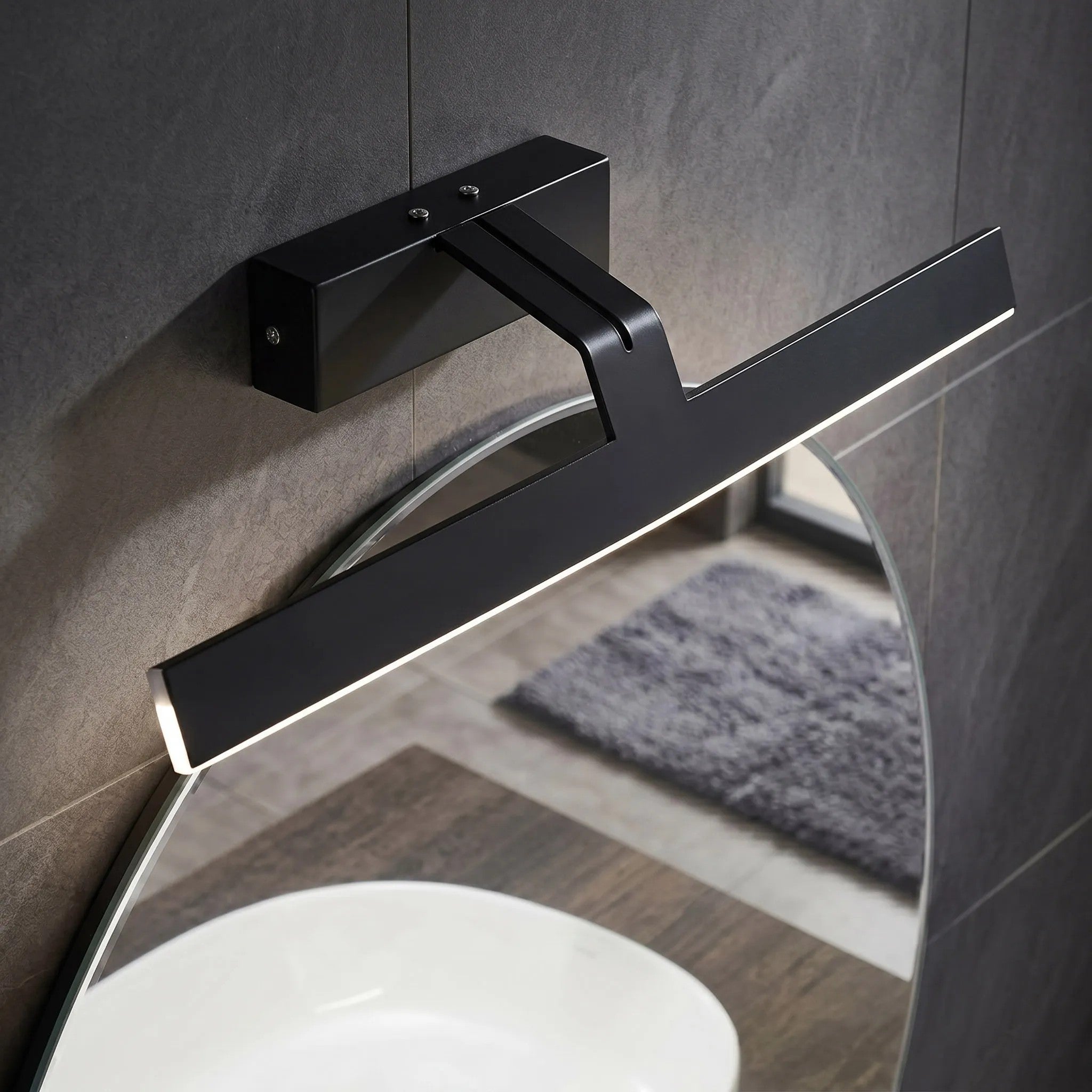 Kinkiet Łazienkowy LED SWE010-1W 43cm Czarny 2