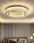 LAMPA KRYSZTAŁOWA PLAFON APP1719-C 40 Cm Złota 2