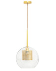 Lampa Wisząca Szklana Loft APP554-1CP 20cm Złota 2