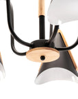 Lampa Sufitowa Skandynawska Pięcioramienna APP607-5C Czarna 2