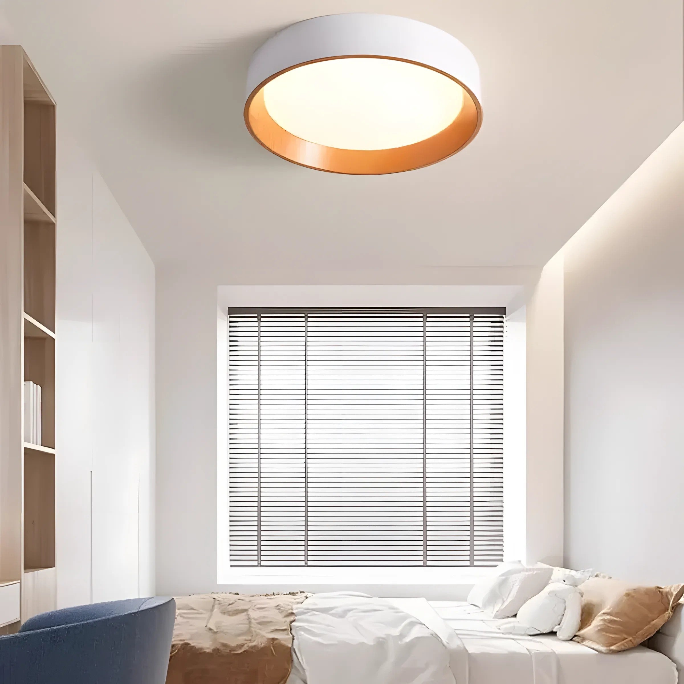 Lampa Sufitowa Plafon G115-C 40CM WOOD 2