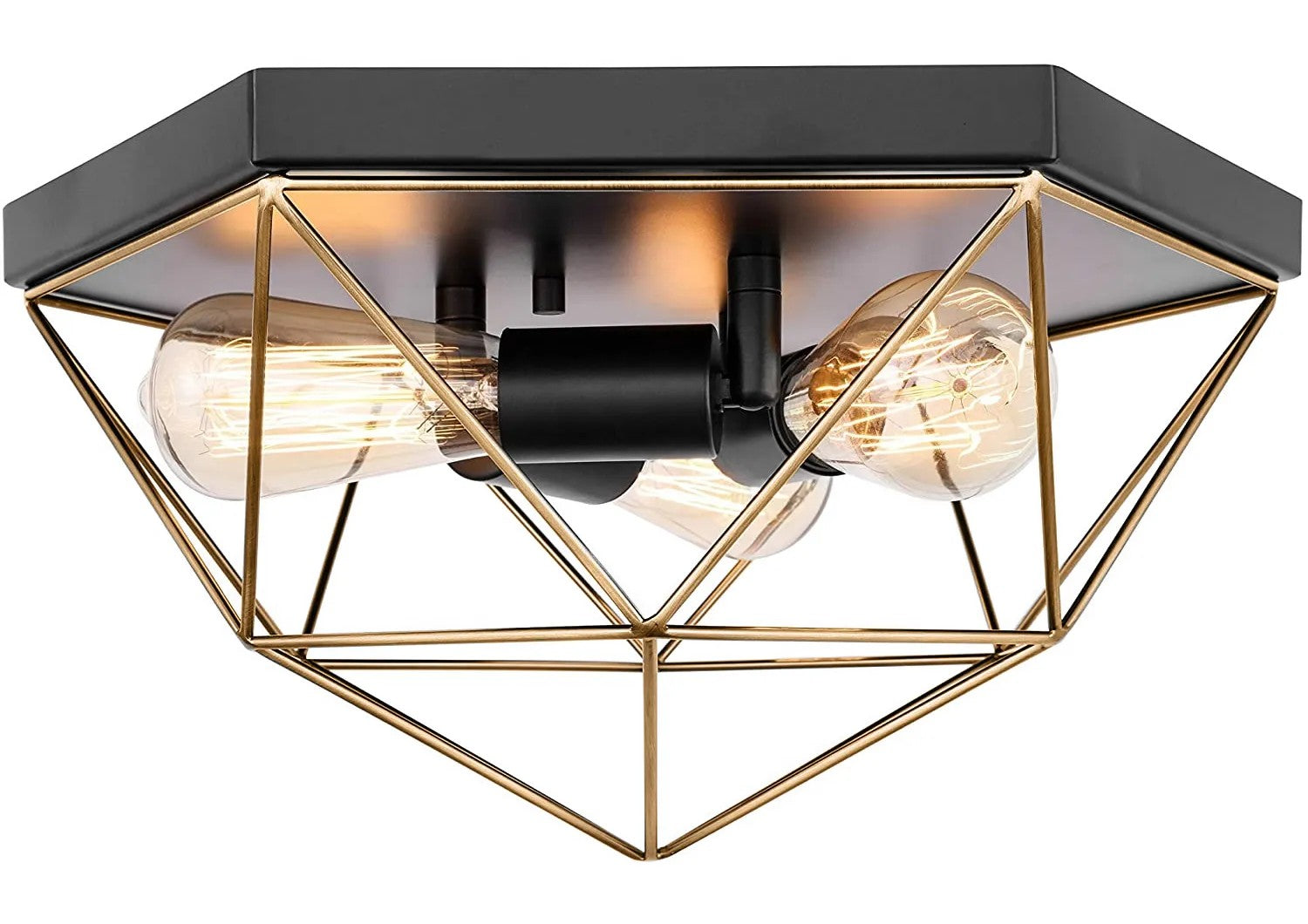 Lampa Sufitowa Plafon APP1094-3C Złota 2