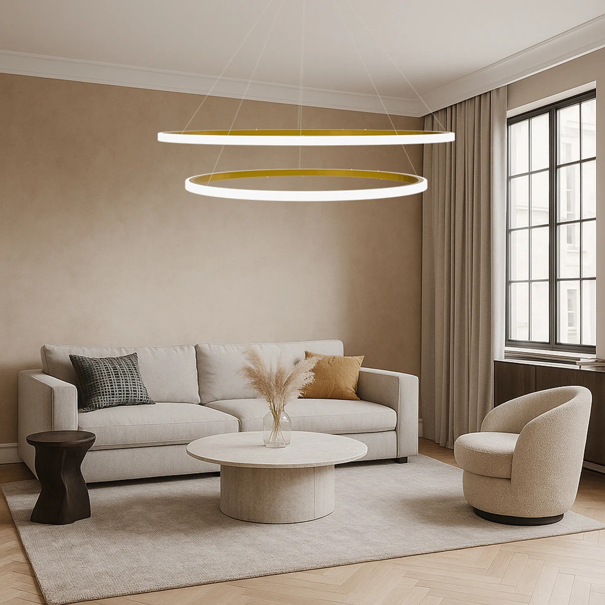 Lampa Wisząca LHJ008-CP2 BRUSH GOLD 2