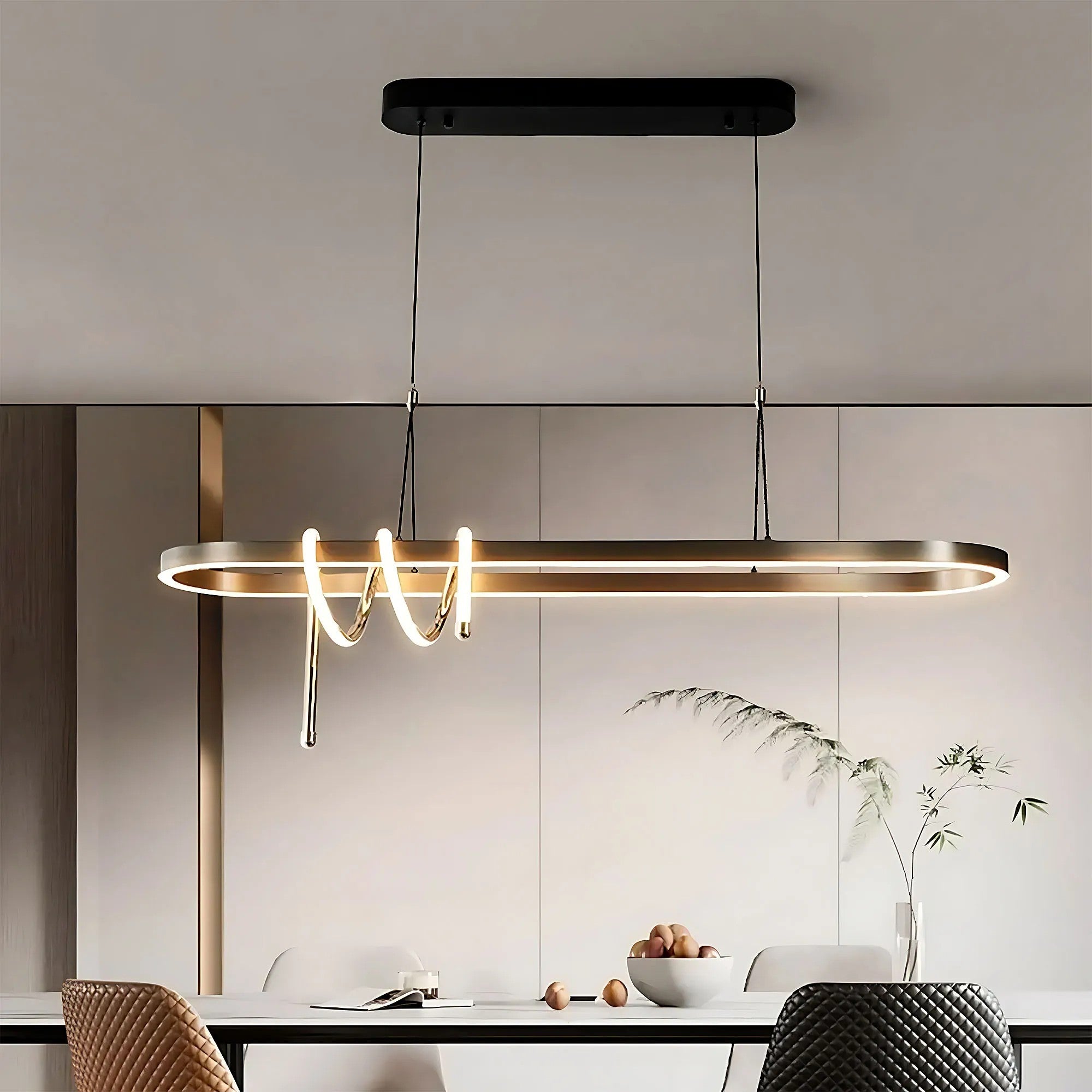 Lampa WISZĄCA LED LHJ040-CP 120 Cm CZARNA 2