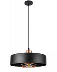 Lampa Wisząca APP1246-1CP Czarny-Różowe Złoto 2