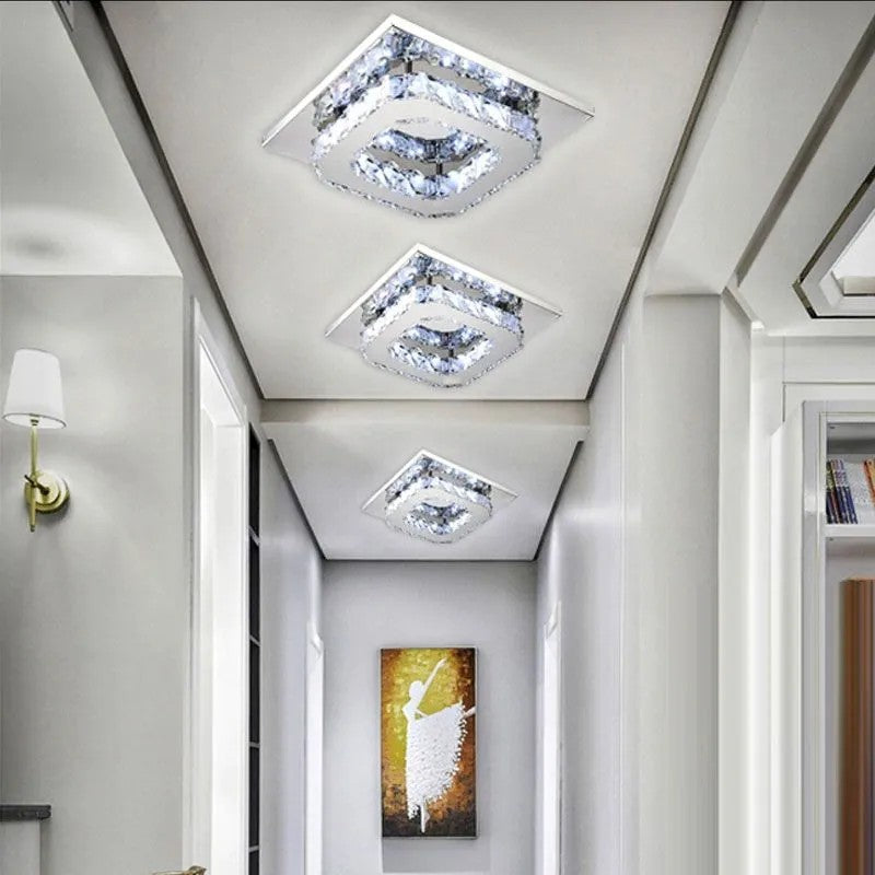 Lampa Sufitowa Kryształowa Plafon Glamour 8W APP406-C Neutralna 2