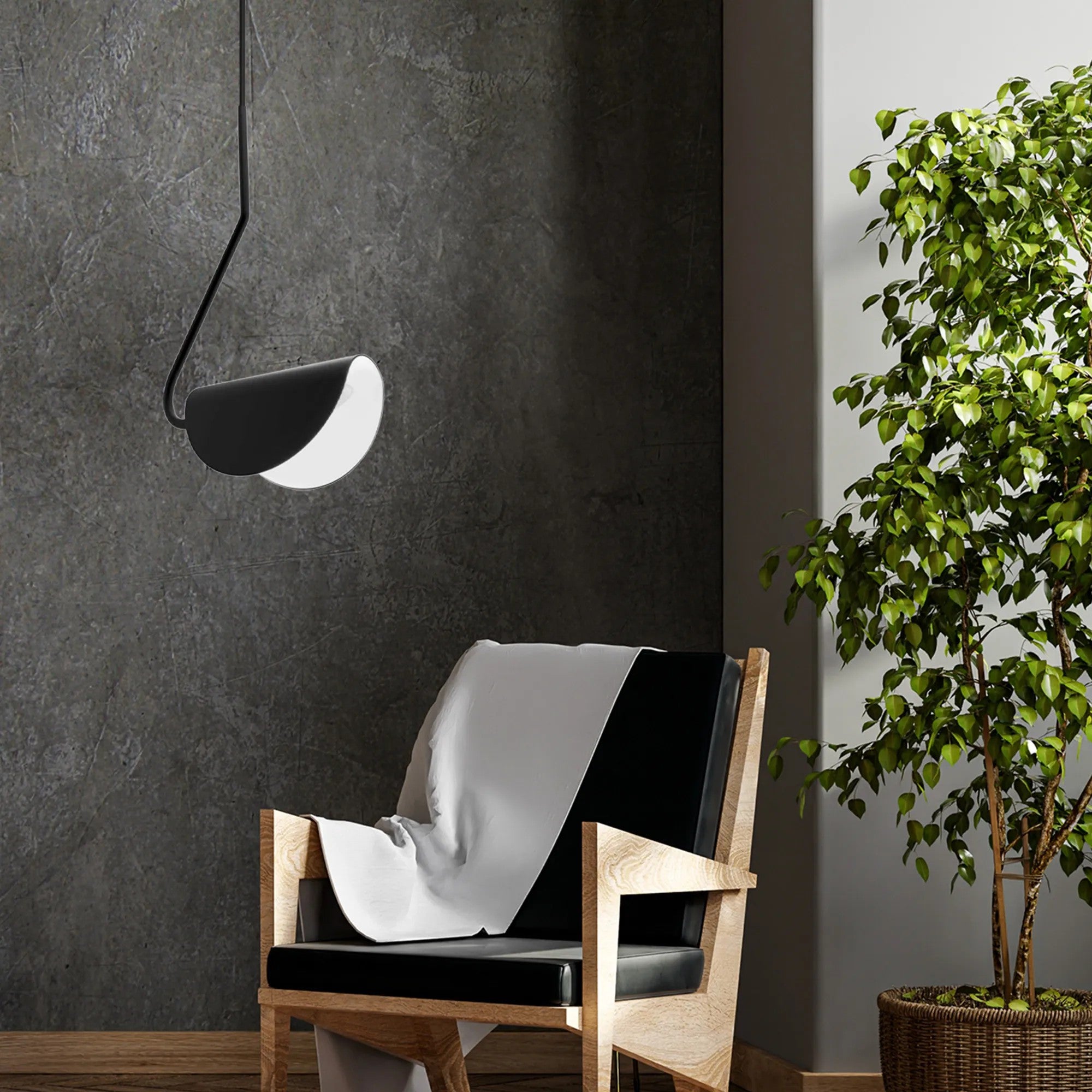 LAMPA SUFITOWA WISZĄCA APP1263-1CP BLACK 2