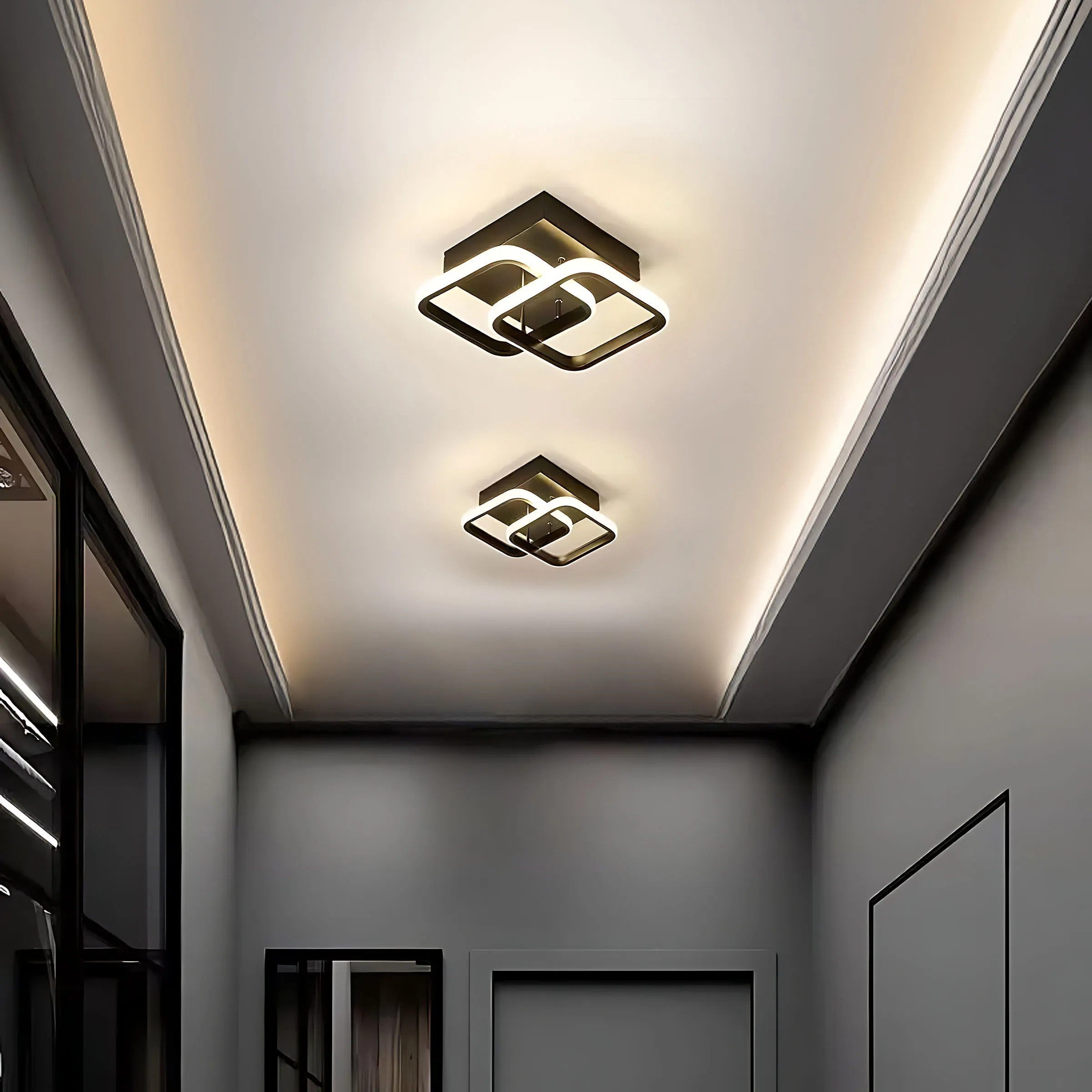 Lampa Sufitowa Plafon LHJ074-C Czarna 2