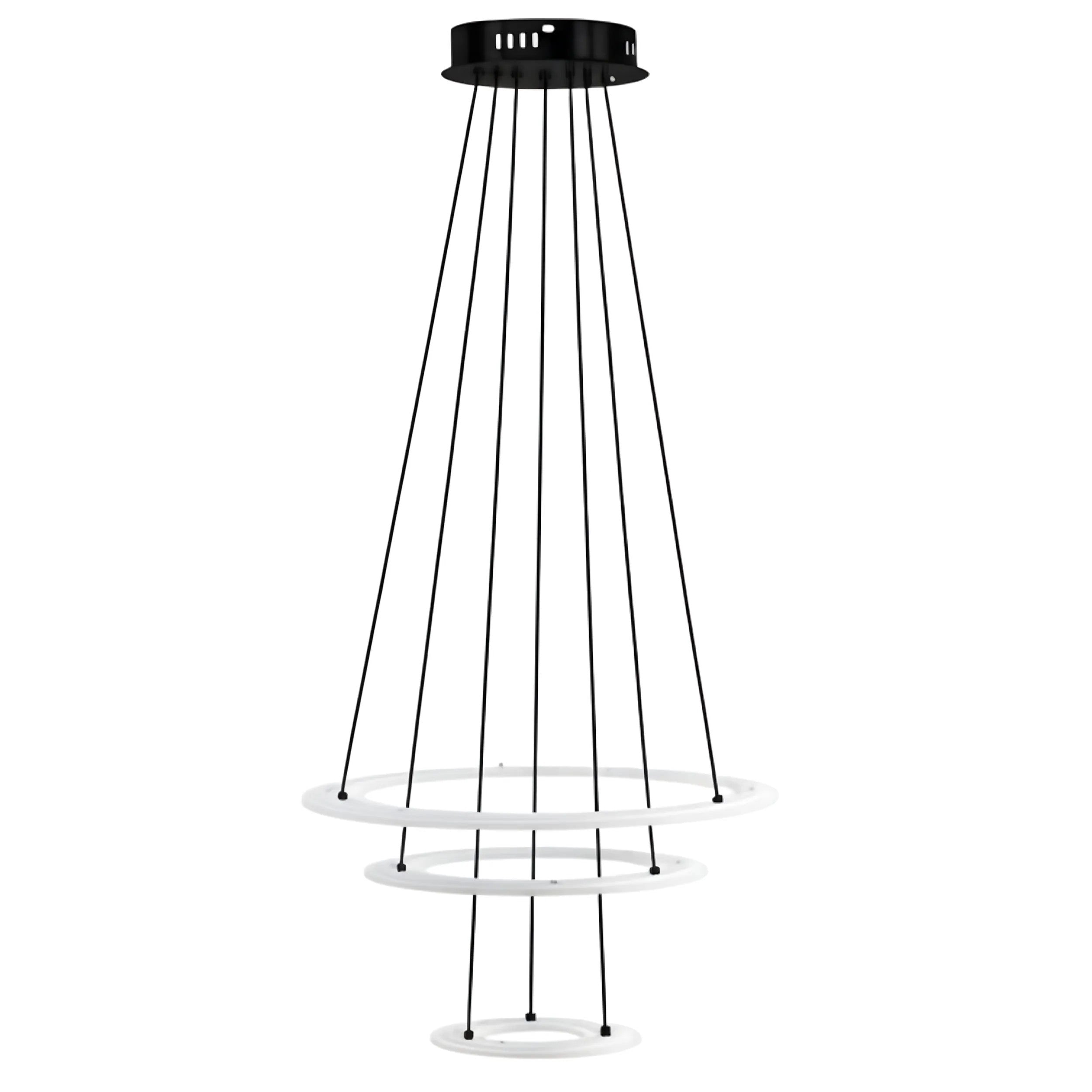 LAMPA WISZĄCA LED G040-3CP CZARNA 2