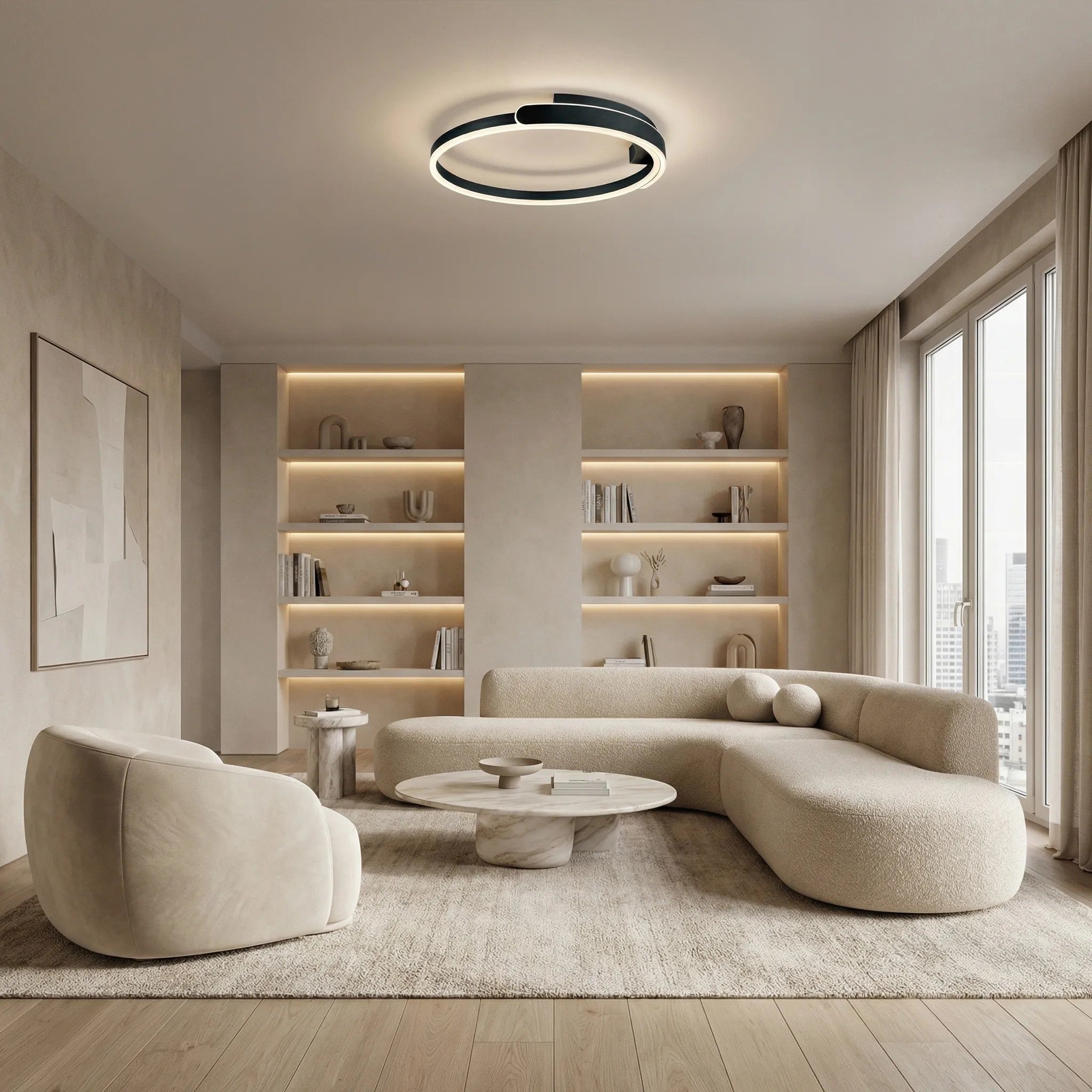 Lampa Sufitowa LED APP1925-C Czarna 2