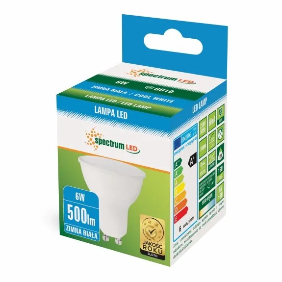 Żarówka LED Zimna GU10 230V 6W 13266 2