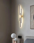 LAMPA ŚCIENNA KINKIET LED APP1437-W CZARNA/ZŁOTA 2