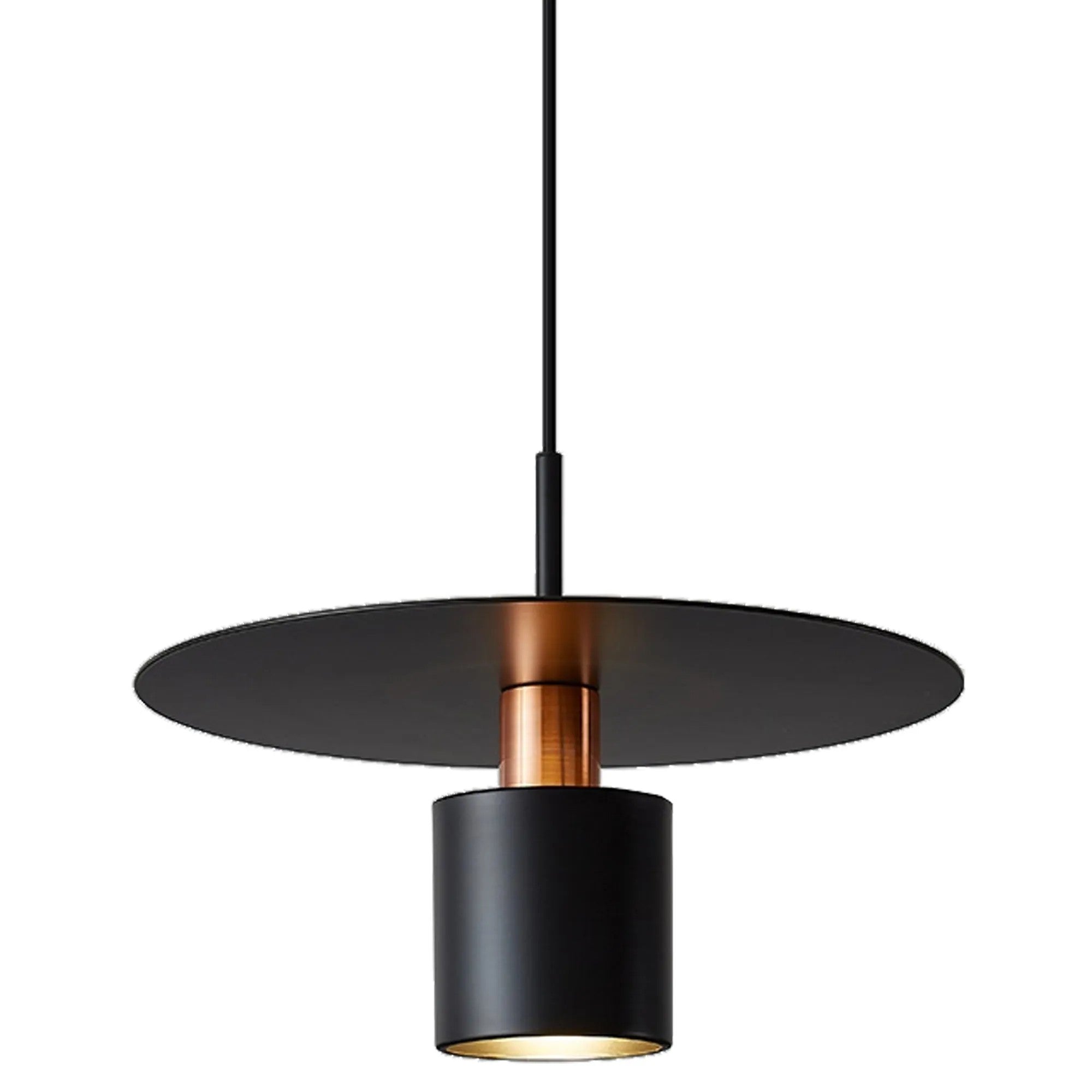 Lampa Wisząca APP1145-1CP Czarna Różowe Złoto 2