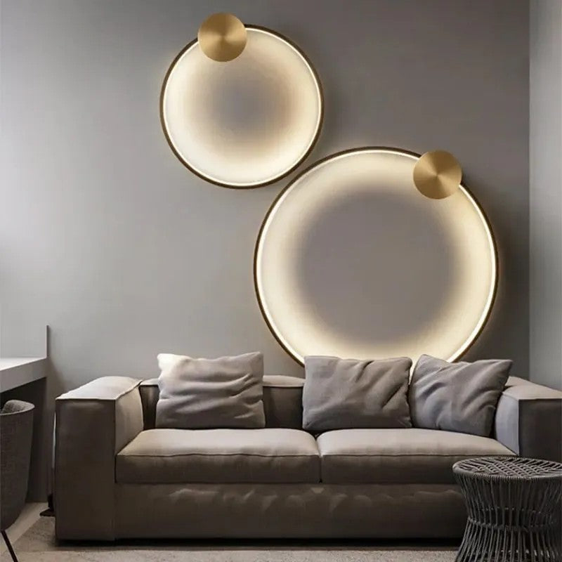 LAMPA ŚCIENNA KINKIET LED APP1388-CW OLD GOLD 40cm 2