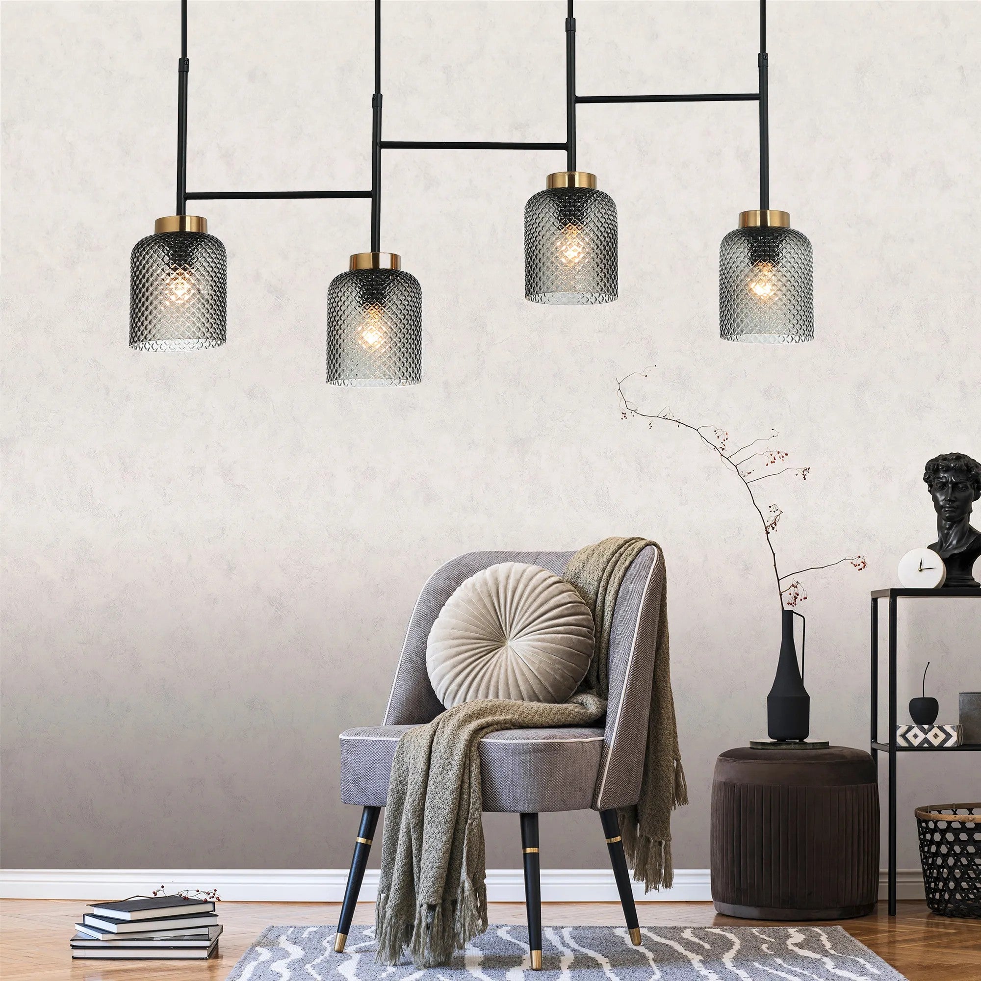 LAMPA SUFITOWA WISZĄCA APP1266-4CP 2