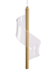 LAMPA SUFITOWA WISZĄCA LED APP1550-CP GOLD 2