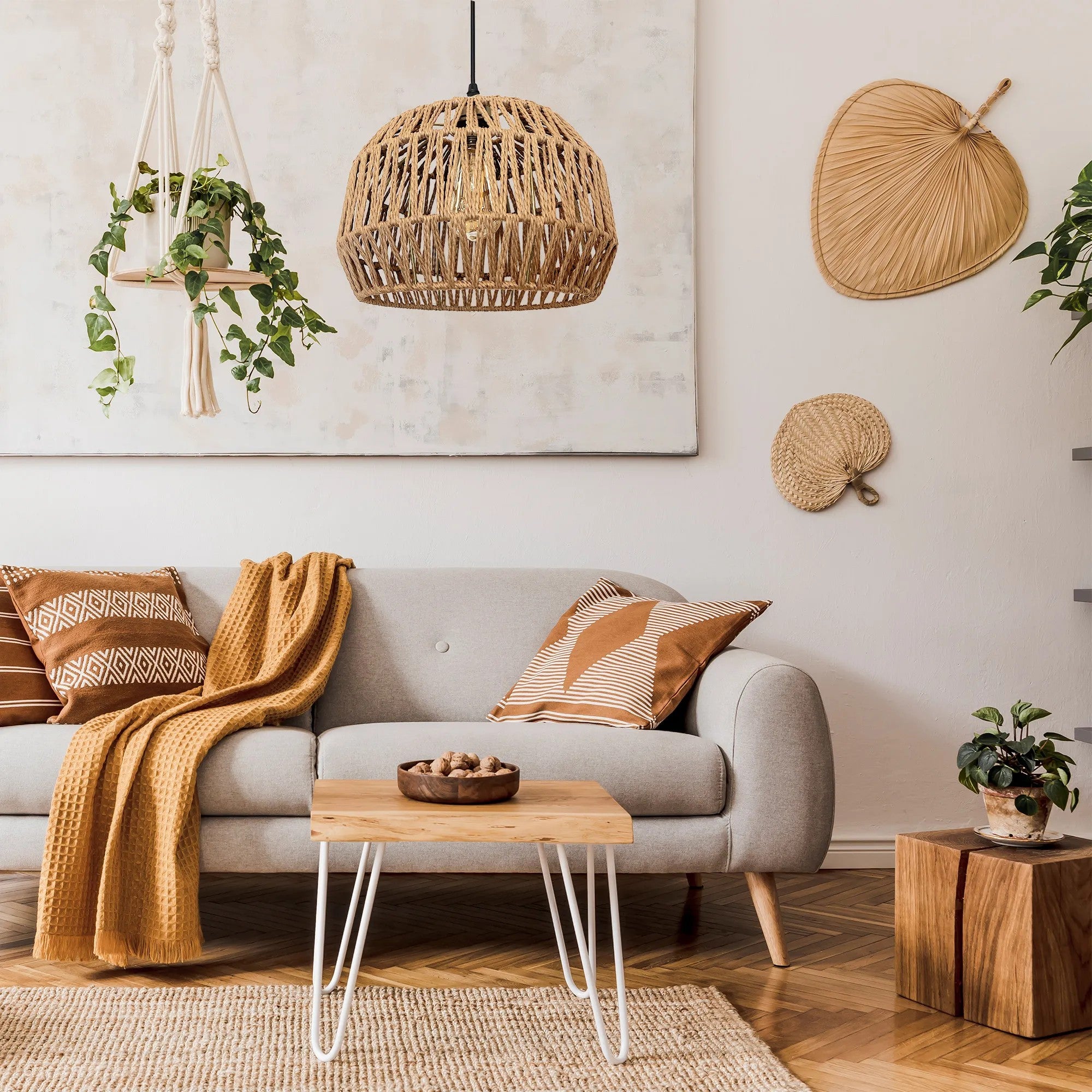 Lampa Wisząca Boho APP1291-1CP Beż 2