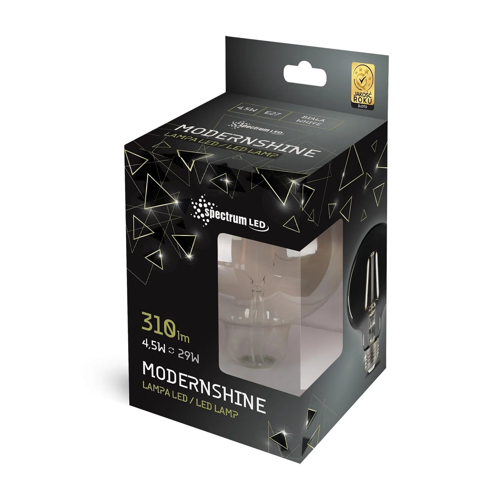 Żarówka LED Neutralna E27 230V 4,5W Dekoracyjna Lustrzana 14470 2