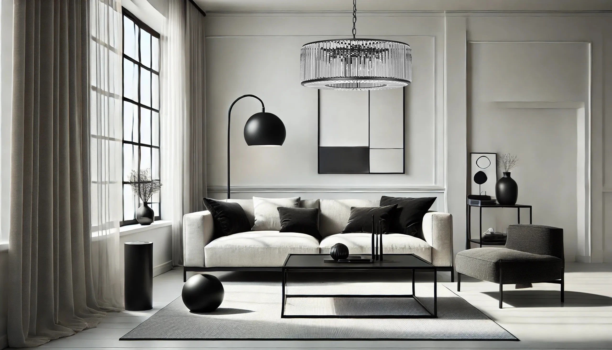 Lampa Kryształowa Wisząca APP1651-6CP Black 2