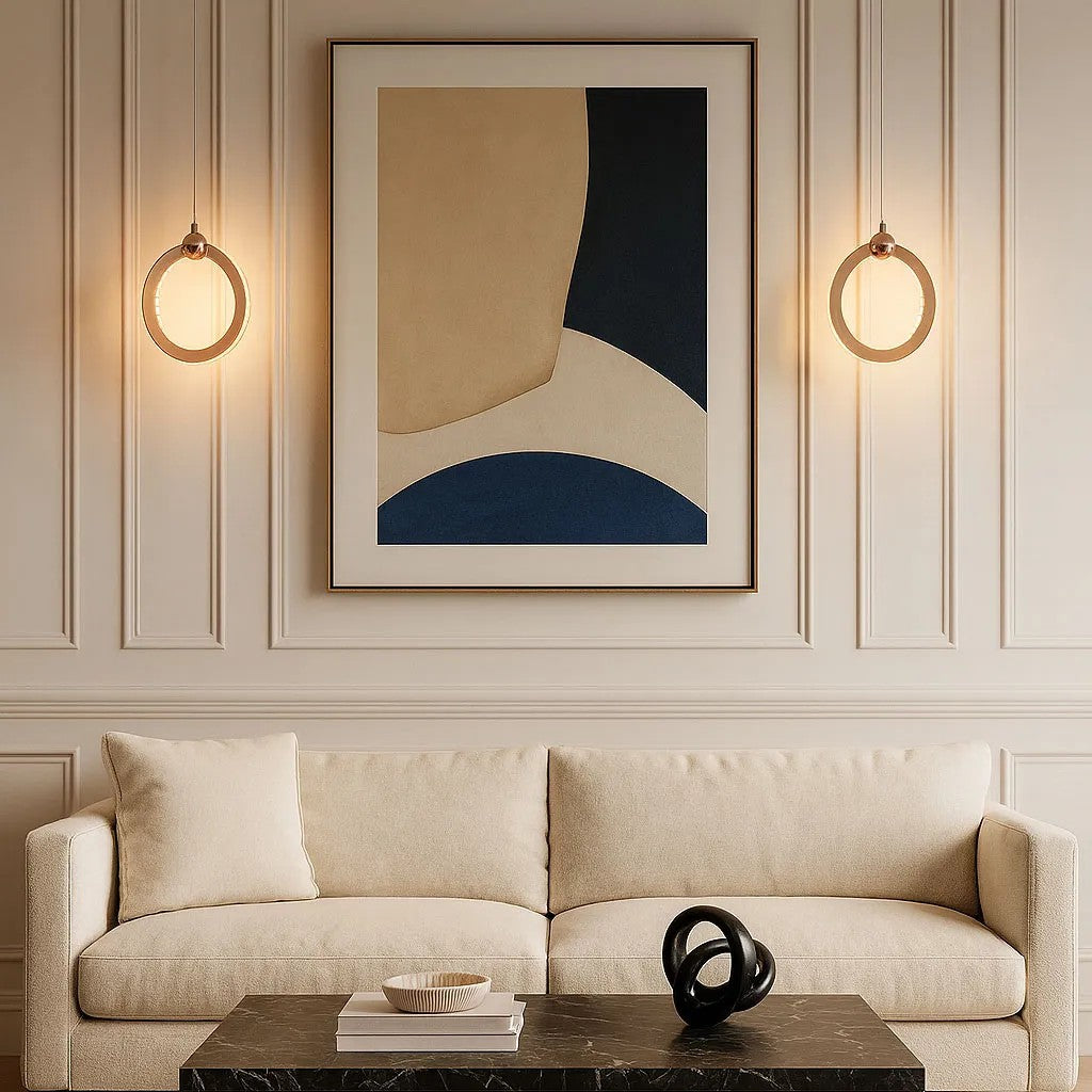 LAMPA SUFITOWA WISZĄCA LED LHJ101-1CP ZŁOTA 2
