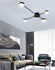 LAMPA SUFITOWA 4-RAMIENNA LED APP519-4C Czarna 2