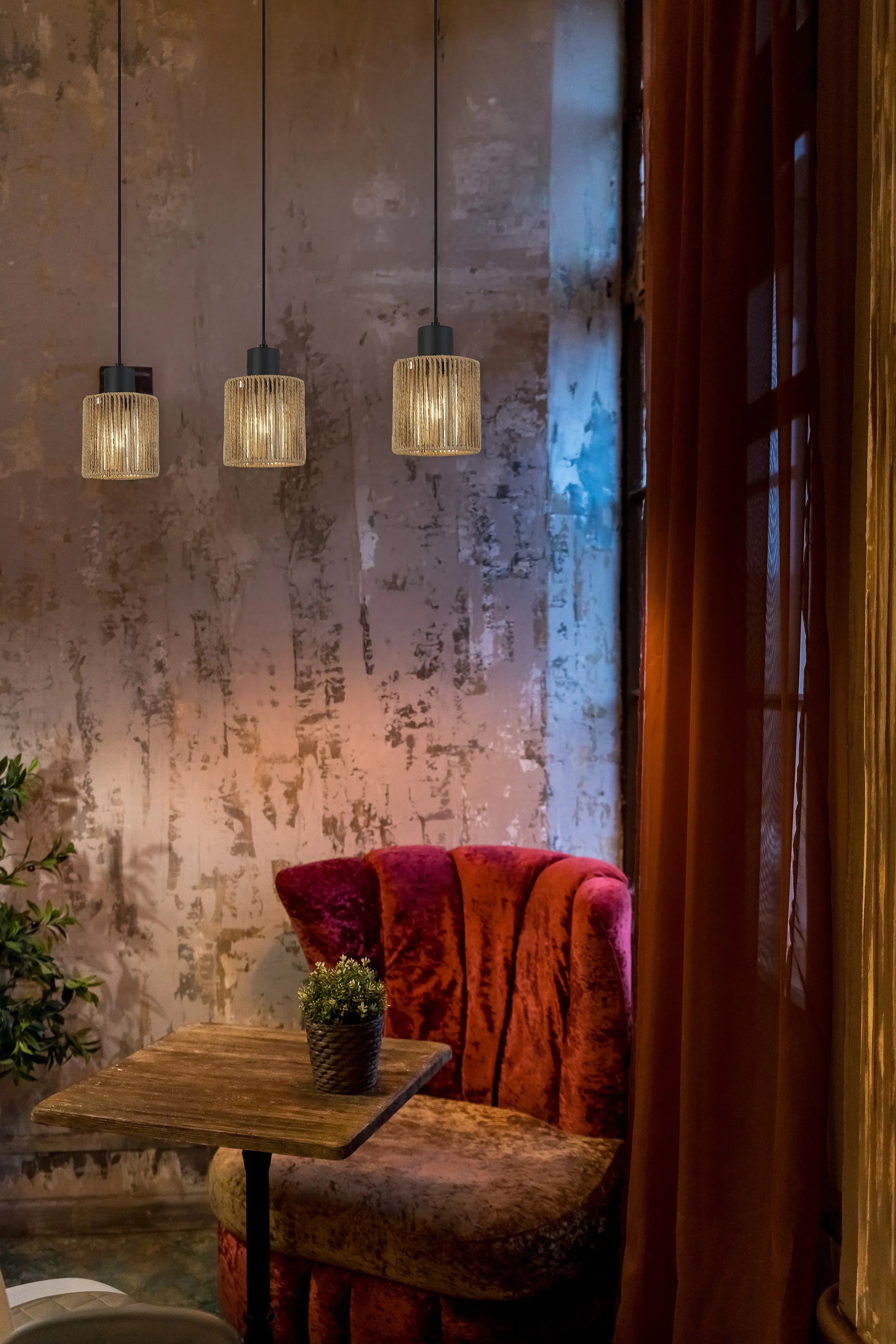 LAMPA SUFITOWA WISZĄCA APP1821-3CP NATURE BLACK 2