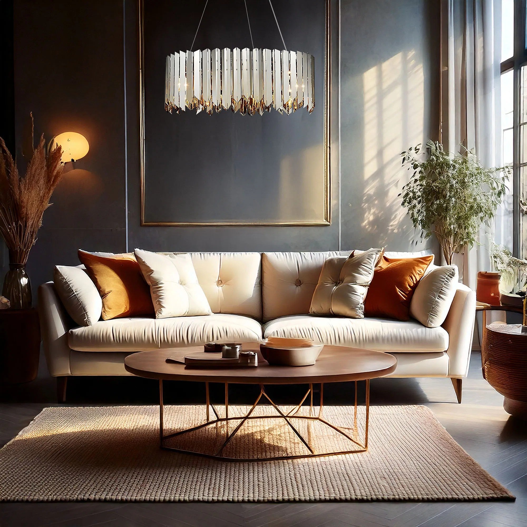 Lampa Wisząca Metalowa APP1763-8CP CHROME 2