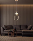 LAMPA WISZĄCA LED G071-CP ZŁOTA 2