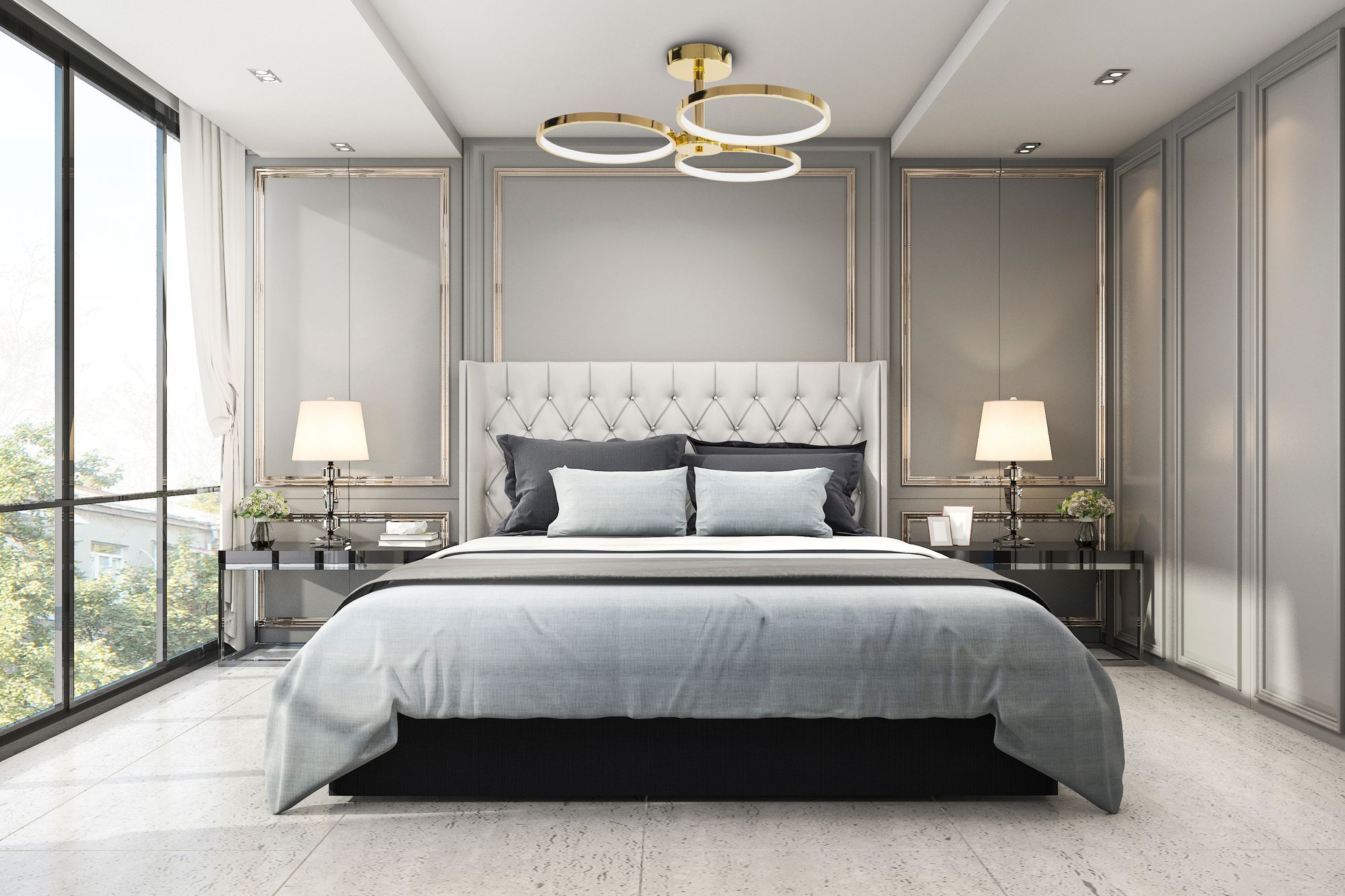 Lampa Sufitowa Wisząca LED APP993-c Złota + Pilot