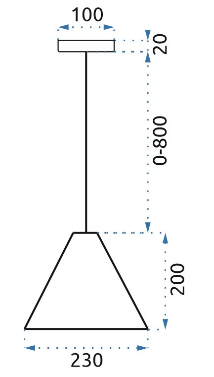 Lampa Wisząca Suez Czarna