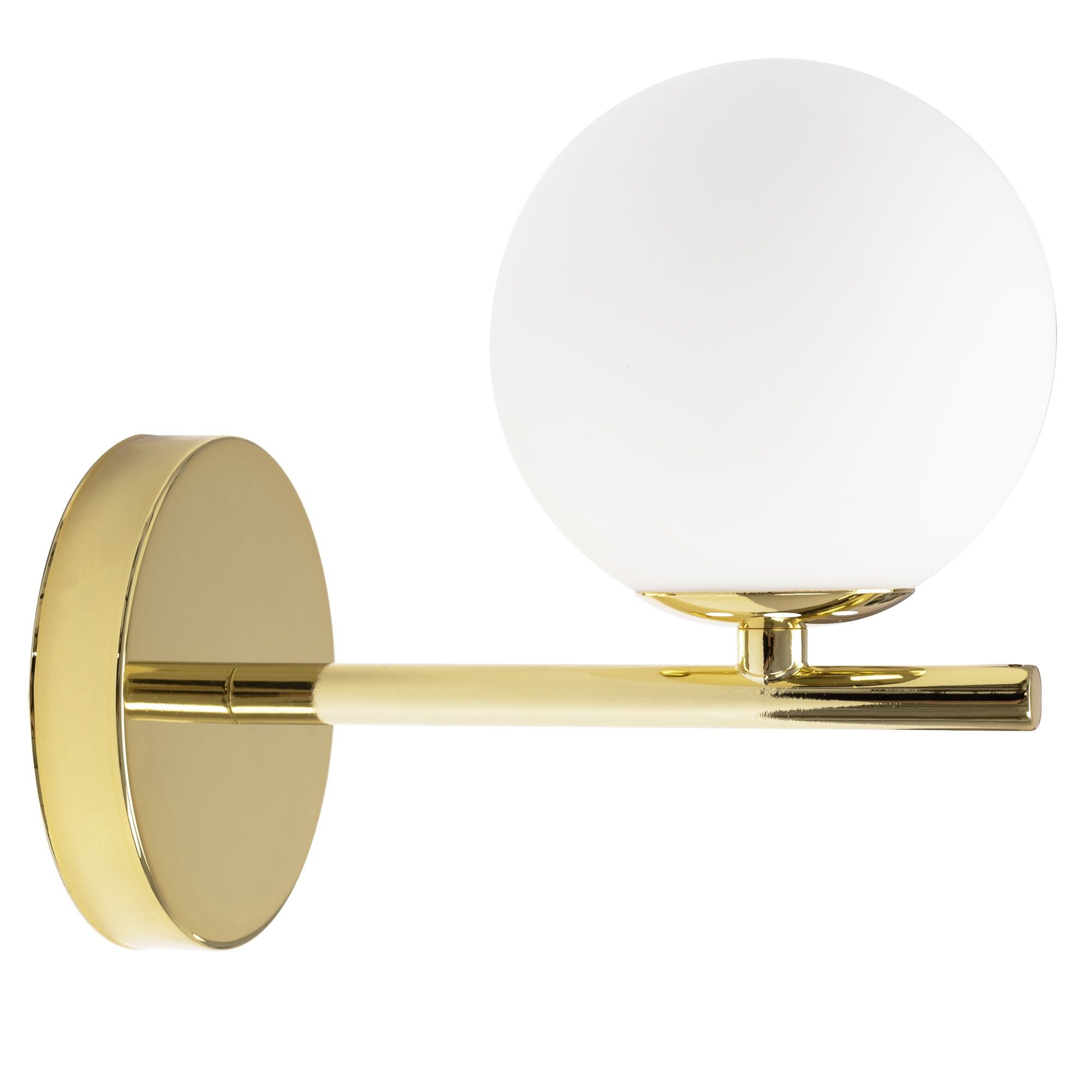 Lampa Ścienna Kinkiet Szklana Kula APP684-1W Złota 6