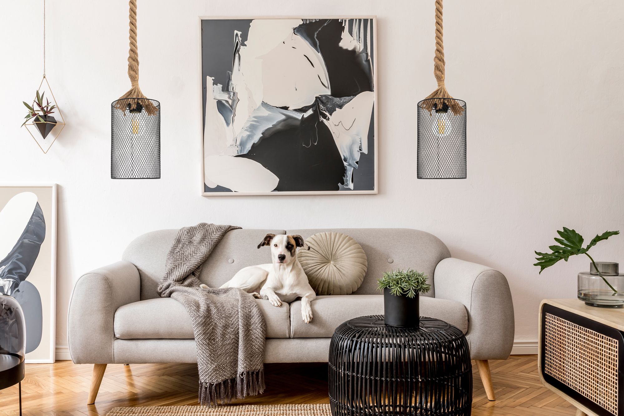 Lampa sufitowa wisząca w stylu loft LH20143