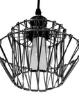 Lampa Sufitowa Wisząca APP941-1CP Set 36cm Czarna