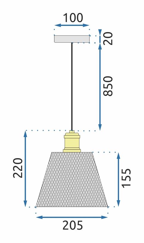 Lampa sufitowa APP945-1CP Set Złota