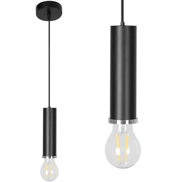 Lampa wisząca  OSTI A APP104-1CP Czarna