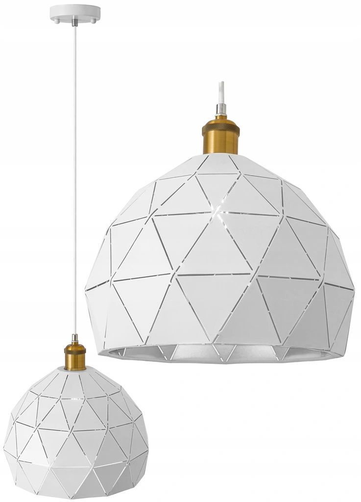 Lampa Sufitowa Wisząca Industrial Loft APP249 Biała