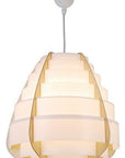 Lampa wisząca beżowa drewno+tworzywo Nagoja Ledea 50101038