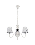 Żyrandol biały lampa wisząca 3xE14 Batley Ledea 50203109