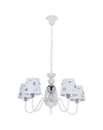 Żyrandol biały lampa wisząca 5xE14 Batley Ledea 50205110