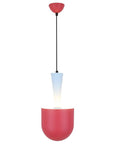 Lampa wisząca czerwona/niebieska E27 Visby Ledea 50101164